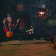 Cello enfrenta marionetes em Alpha Nomos, jogo de ação em que ataques acompanham o ritmo da música.