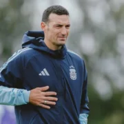 Jogadores da Argentina durante preparação para enfrentar Burkina Faso no Monumental