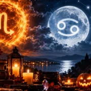 Halloween 2026 sob Sol em Escorpião e Lua em Câncer simboliza mistério, memória, fantasia e transformação