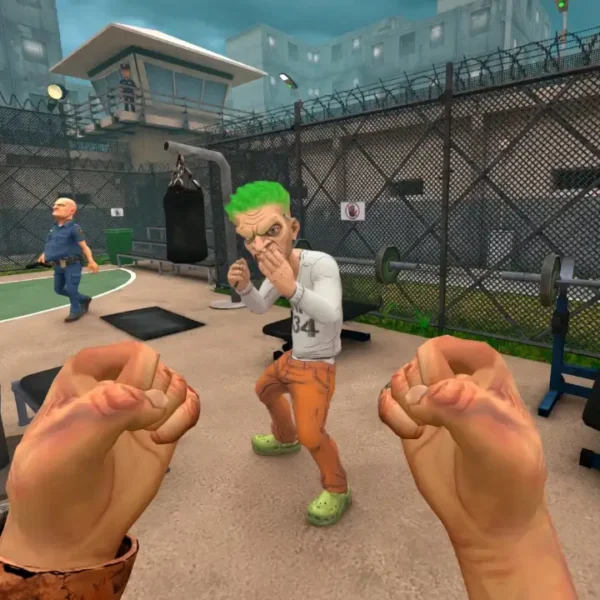 Cena de Bad Inmate, jogo de realidade virtual sobre fuga de uma prisão.