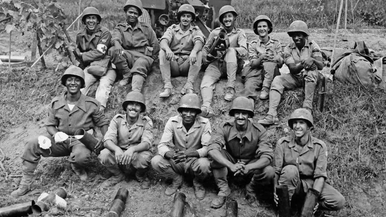 Soldados da Força Expedicionária Brasileira durante a campanha da Itália na Segunda Guerra Mundial Soldados da Força Expedicionária Brasileira durante a campanha da Itália na Segunda Guerra Mundial