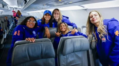 Seleção Brasileira Feminina durante preparação para Brasil x Argentina na Arena de Pernambuco em 13 de outubro de 2026