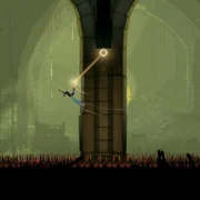 Rose Belmont enfrenta criatura monstruosa com um chicote em Castlevania: Belmont’s Curse.