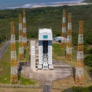 Centro de Lançamento de Alcântara, no Maranhão, com infraestrutura utilizada em operações espaciais brasileiras.