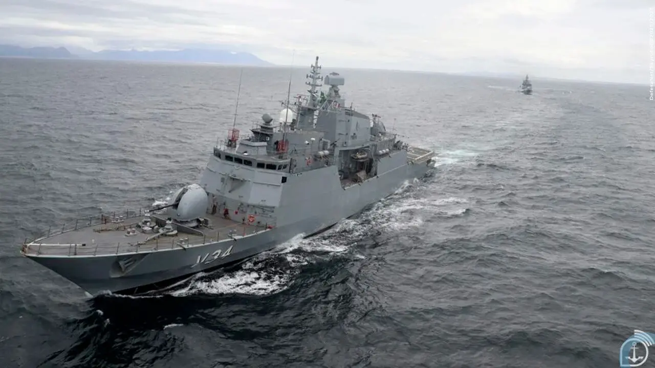 Corveta Barroso (V34), da Marinha do Brasil, embarcação participante do exercício naval IBSAMAR IX realizado na África do Sul em outubro de 2026. Corveta Barroso (V34), da Marinha do Brasil, embarcação participante do exercício naval IBSAMAR IX realizado na África do Sul em outubro de 2026.