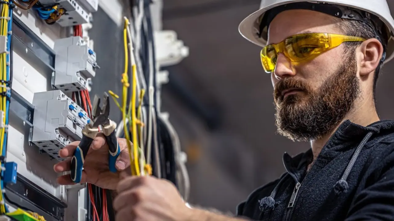 Aluno participa de curso profissionalizante de eletricidade no Senai