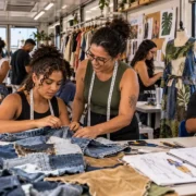 Alunos participam de oficina de moda sustentável com reaproveitamento de tecidos em São Gonçalo