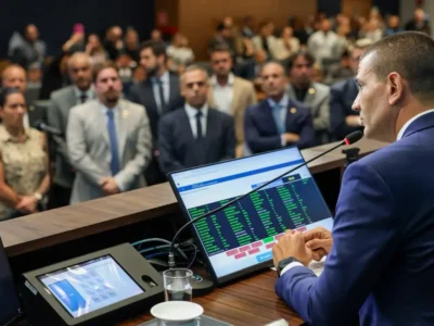Douglas Ruas discursa no plenário da Alerj como governador eleito do Rio