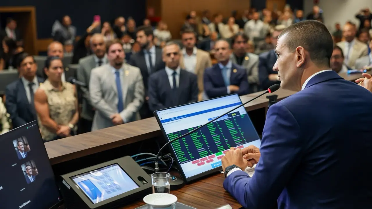 Douglas Ruas discursa no plenário da Alerj como governador eleito do Rio