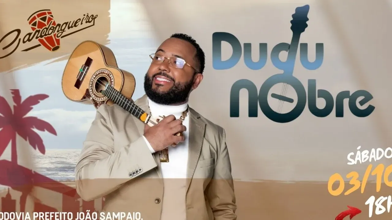 Dudu Nobre se apresenta no Candongueiro, em Niterói Dudu Nobre se apresenta no Candongueiro, em Niterói
