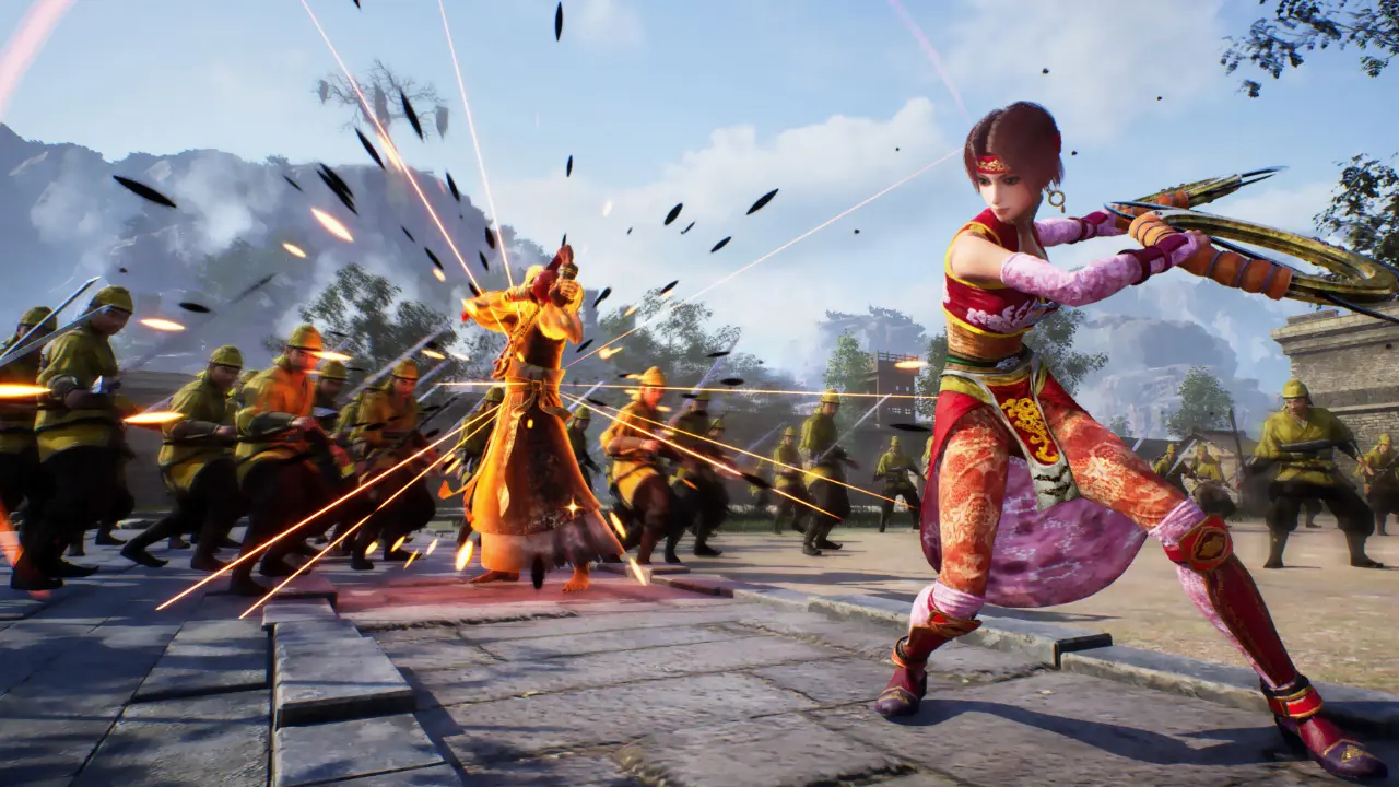 Guerreiro enfrenta exército em Dynasty Warriors 3 Remastered