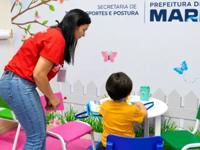 Espaço Brincarte no Terminal Rodoviário de Maricá