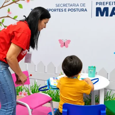 Espaço Brincarte no Terminal Rodoviário de Maricá