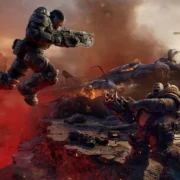 Marcus Fenix e Dom Santiago em Gears of War E-Day