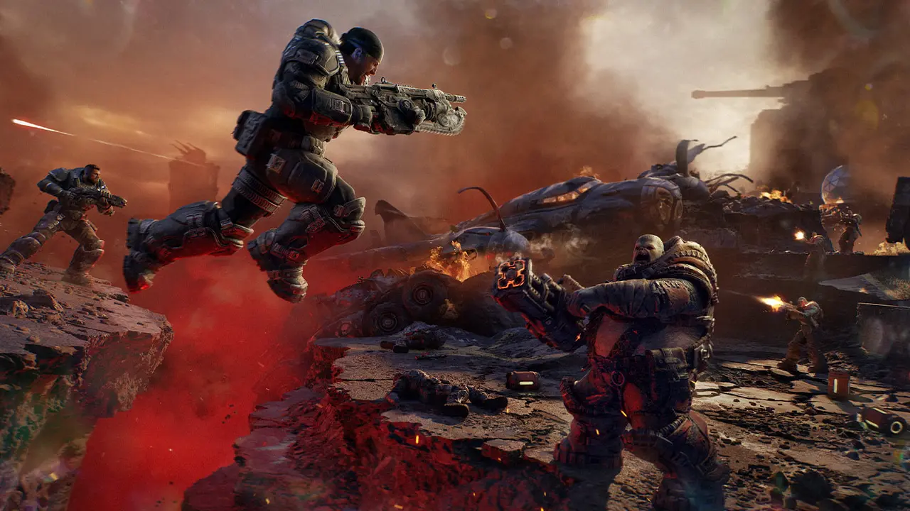 Marcus Fenix e Dom Santiago em Gears of War E-Day Marcus Fenix e Dom Santiago em Gears of War E-Day