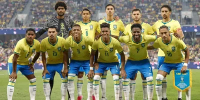 Jogadores da Seleção Brasileira treinam antes de Índia x Brasil em Calcutá