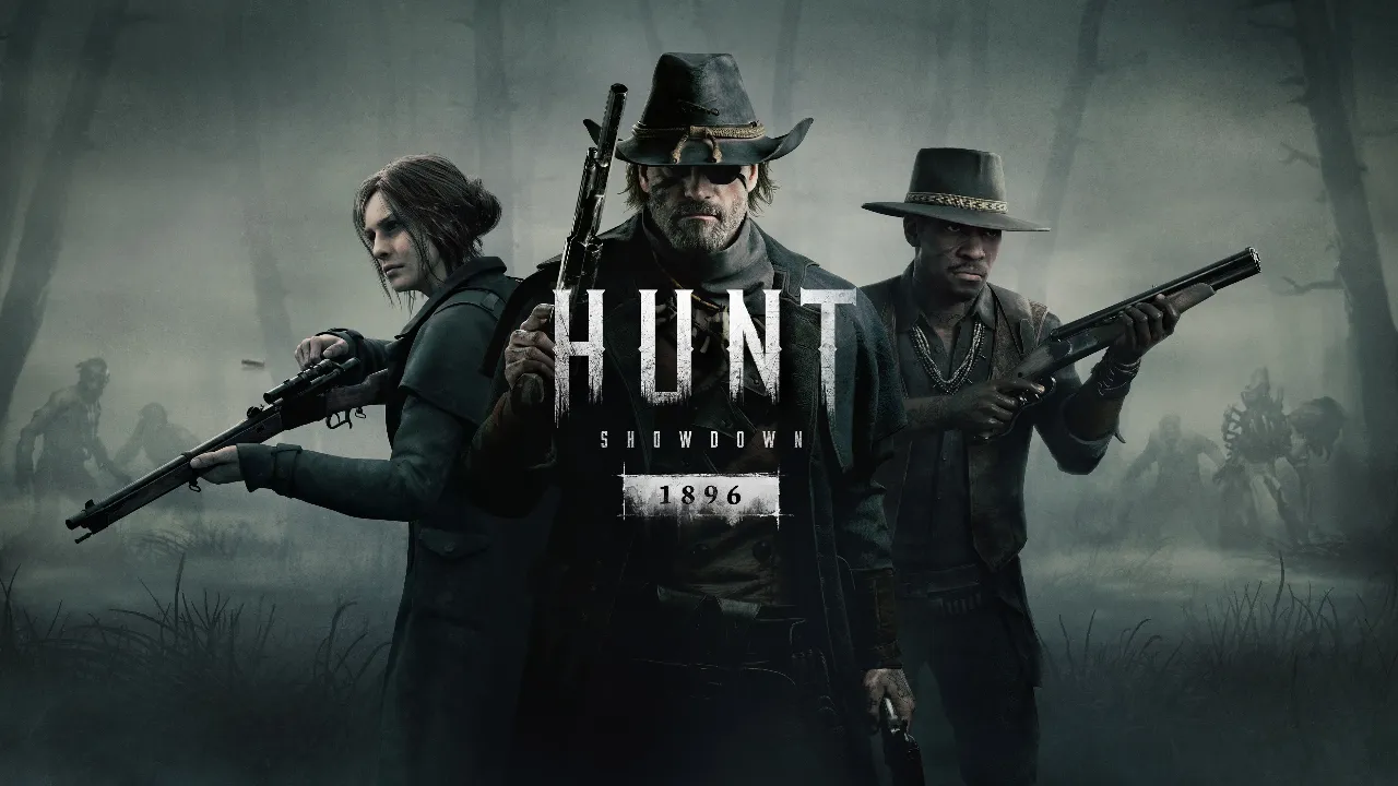 Três caçadores armados na arte de Hunt Showdown 1896