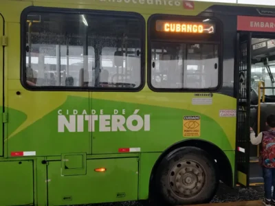 Mapa das linhas especiais nas eleições em Niterói entre Caramujo, Santa Bárbara, Fonseca e Ponto Cem Réis
