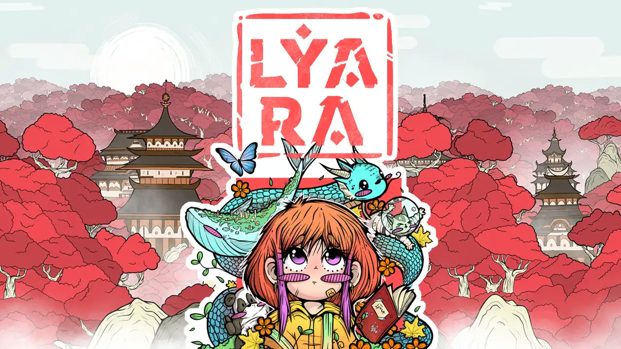 Lyara, protagonista de jogo brasileiro em pixel art, atravessa cenário de plataforma 2D com obstáculos e elementos de fantasia. Lyara, protagonista de jogo brasileiro em pixel art, atravessa cenário de plataforma 2D com obstáculos e elementos de fantasia.