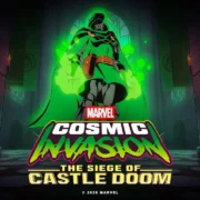 Doutor Destino aparece em cena de combate da expansão The Siege of Castle Doom, de Marvel Cosmic Invasion.
