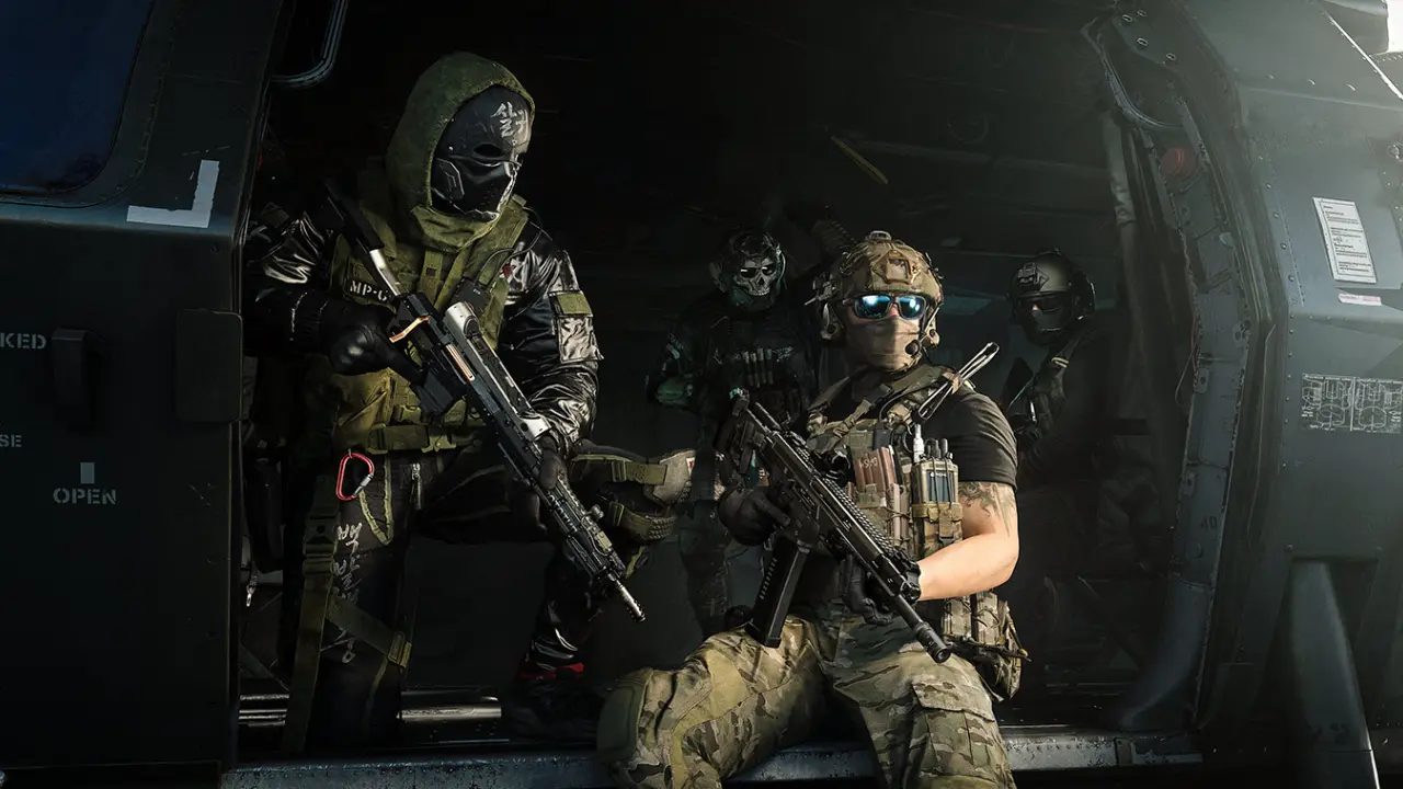 Soldados em operação militar em cena de campanha de Call of Duty: Modern Warfare 4.