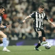 Jogadores do Atlético-MG durante partida da Copa Sul-Americana de 2026