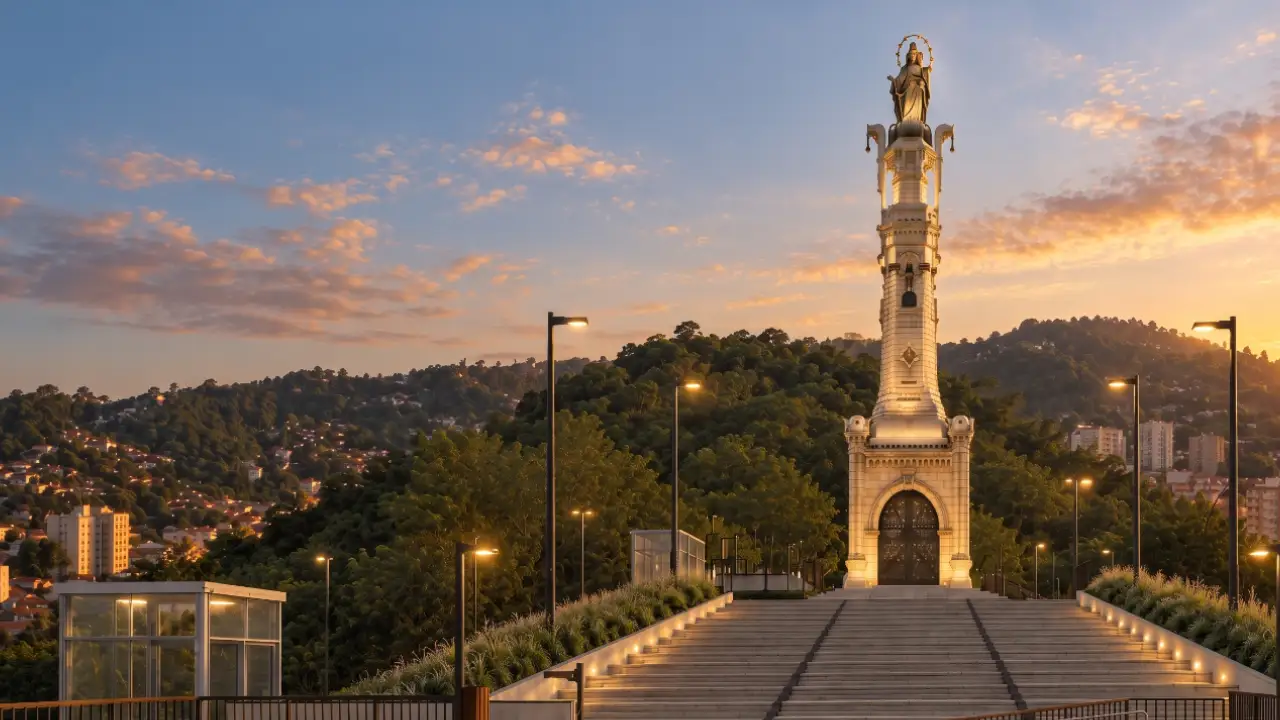 Monumento de Nossa Senhora Auxiliadora no alto do Morro do Alarico, em Santa Rosa, Niterói Monumento de Nossa Senhora Auxiliadora no alto do Morro do Alarico, em Santa Rosa, Niterói