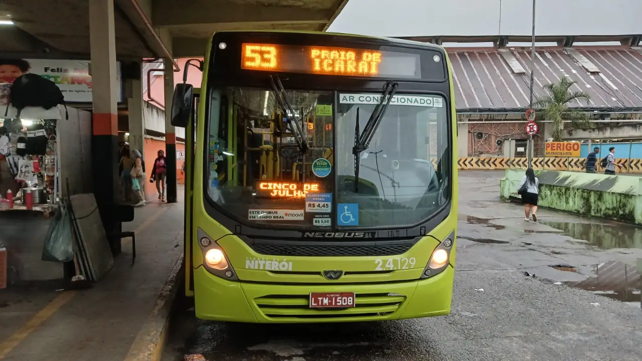 Ônibus municipal de Niterói que terá gratuidade nas Eleições 2026