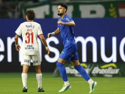 Flaco López comemora gol da vitória do Palmeiras sobre o Bahia pelo Brasileirão