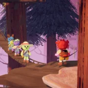 Personagens de Peak escalam uma montanha em equipe no jogo cooperativo que chegará ao PlayStation 5.