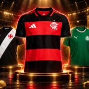 Camisas de Flamengo, Vasco, Fluminense e Botafogo na temporada de 2026
