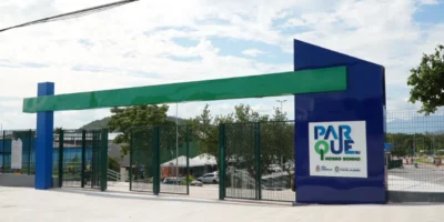 Famílias e frequentadores no Parque RJ Nosso Sonho, em São Gonçalo