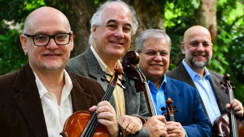 Quarteto Atlas durante apresentação de música de câmara