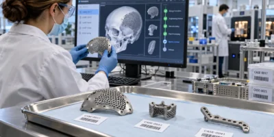 Implantes médicos impressos em 3D identificados por caso em laboratório hospitalar