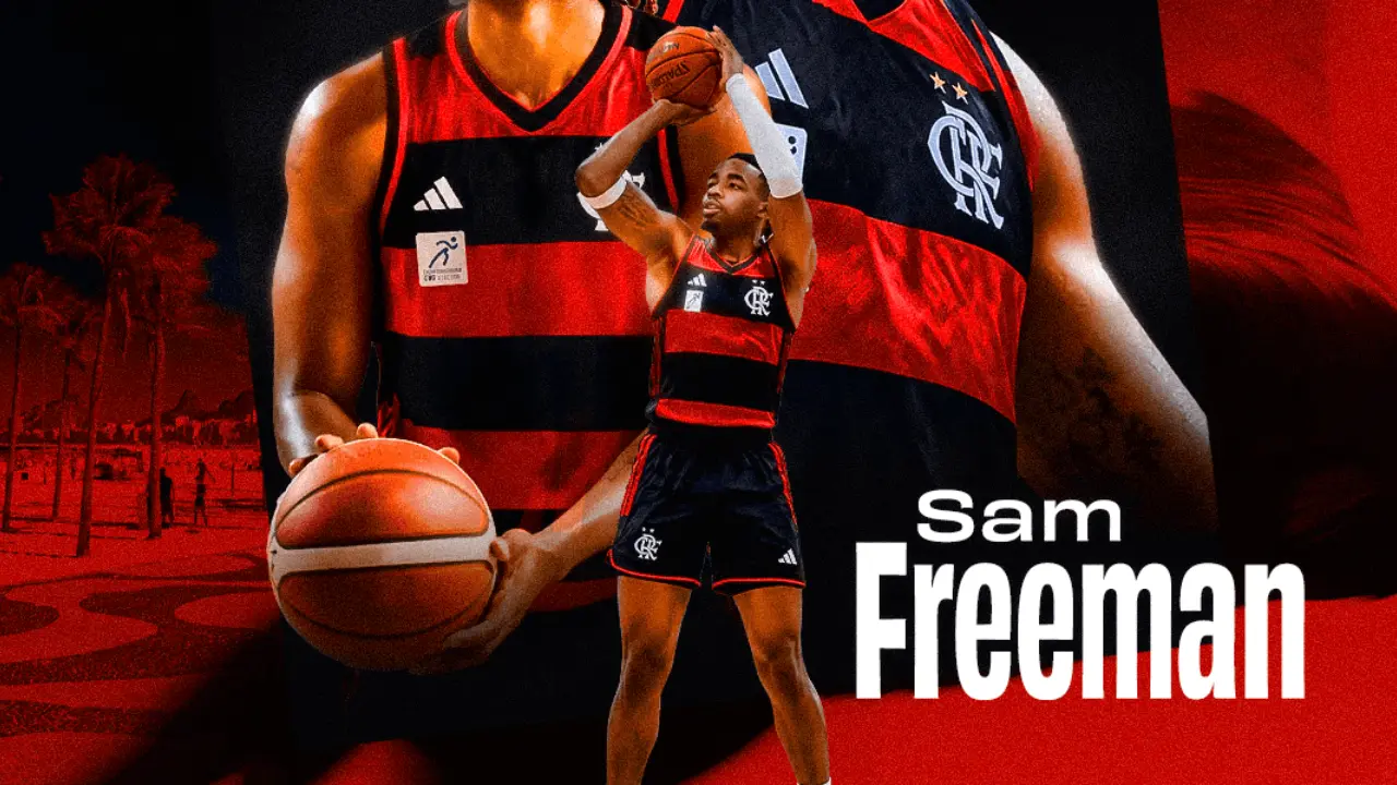 Sam Freeman, novo pivô do Flamengo para a temporada de basquete 2026/2027 Sam Freeman, novo pivô do Flamengo para a temporada de basquete 2026/2027