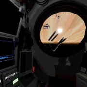 Painel de controle de uma cápsula espacial no jogo Signal Lost, aventura de terror psicológico em que o jogador precisa reparar sistemas e sobreviver.