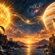 Sol em Escorpião e Júpiter em Leão simbolizam estratégia, confiança, criatividade e expansão com propósito