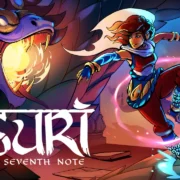Ajira salta entre plataformas em cenário colorido inspirado na arquitetura indiana no jogo SURI: The Seventh Note.