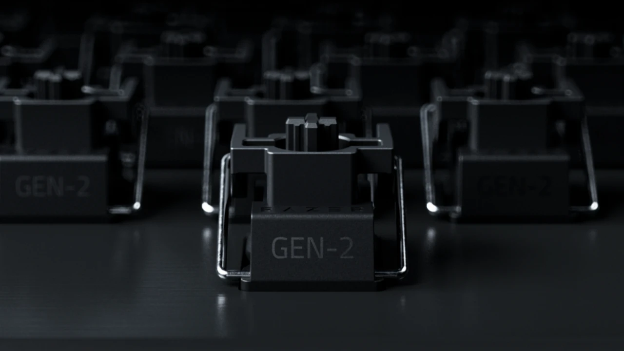 Switch óptico analógico Gen-2 do Razer Huntsman V3 Pro Mini 8KHz
