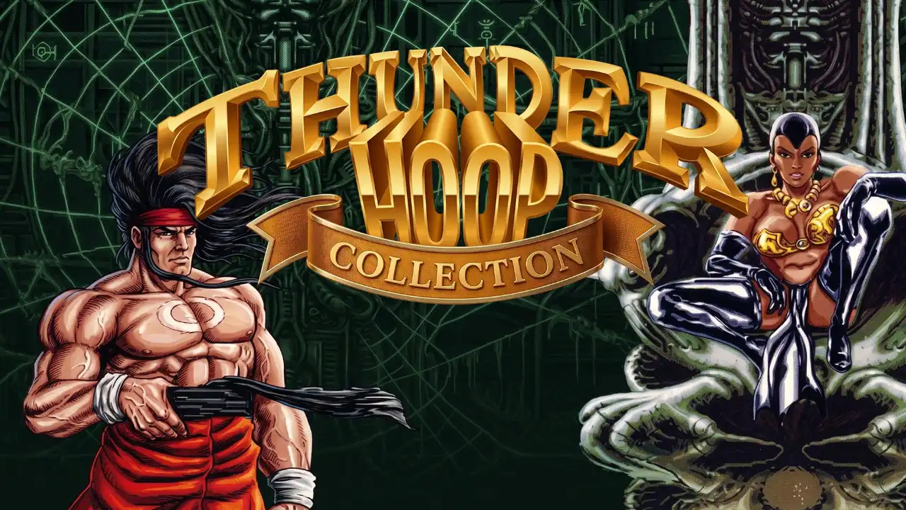Dois jogadores enfrentam mutantes em TH Strikes Back na Thunder Hoop Collection Dois jogadores enfrentam mutantes em TH Strikes Back na Thunder Hoop Collection