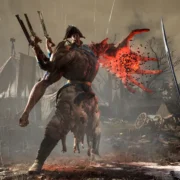 Criatura monstruosa em cenário de guerra napoleônica no jogo Valor Mortis, aventura de terror em primeira pessoa.
