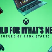 Arte institucional Xbox Labs, iniciativa da Microsoft dedicada à inteligência artificial, compatibilidade e inovação nos videogames.